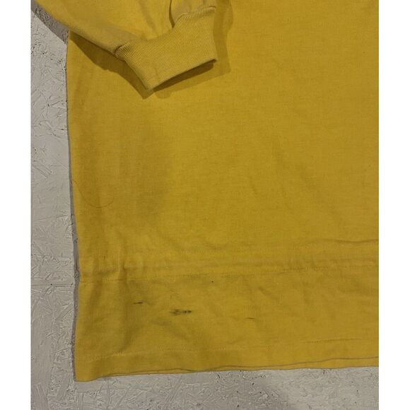 Vintage Adidas Long Sleeve Sweater Pullover Yellow Mens See Measurements - Picture 10 of 10